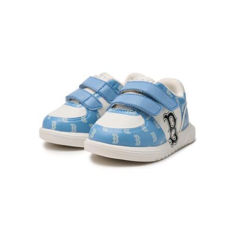 MLB Chunky Liner Baby Denim Monogram Shoes Blue | Australia_MLB21176