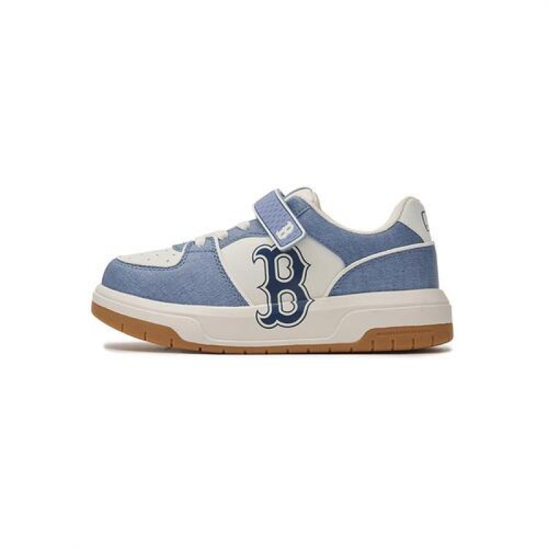 MLB Chunky Liner Denim Junior Shoes Blue | Australia_MLB25145