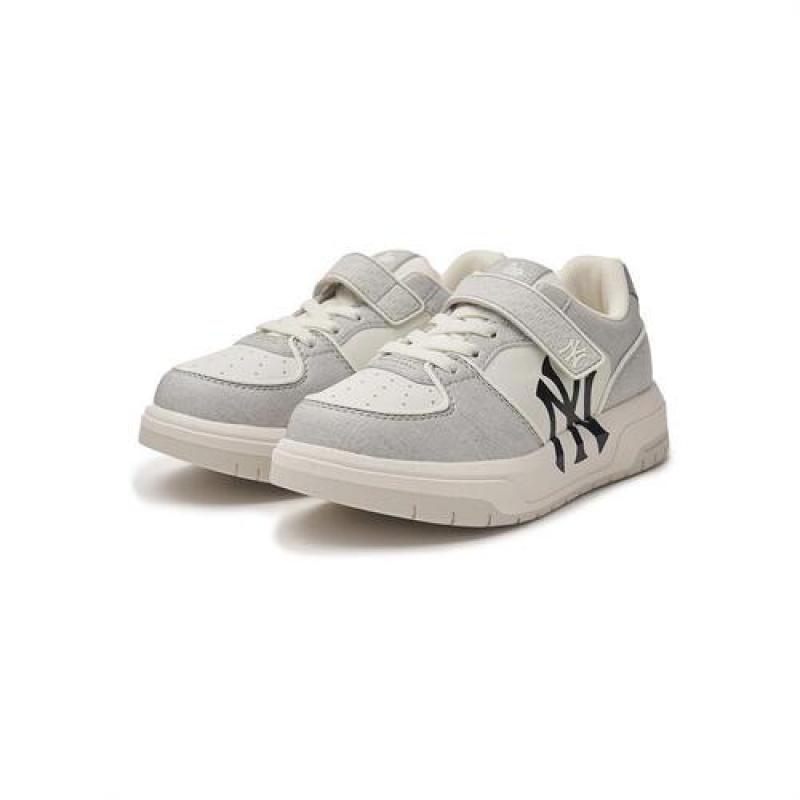 MLB Chunky Liner Denim Junior Shoes Grey | Australia_MLB66675