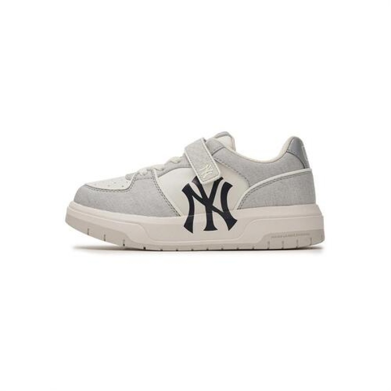 MLB Chunky Liner Denim Junior Shoes Grey | Australia_MLB66675