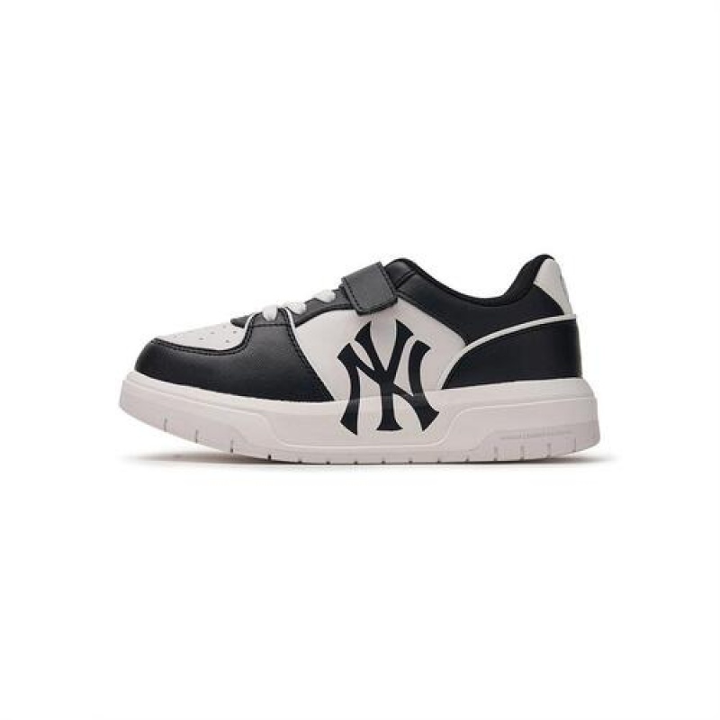 MLB Chunky Liner Saffiano Junior Shoes Black | Australia_MLB85346