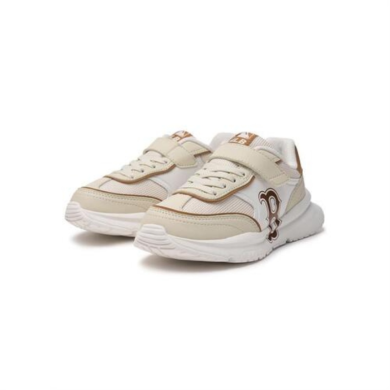 MLB Chunky Runner Varsity Junior Shoes Beige | Australia_MLB91484