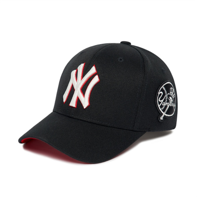 MLB Circle Stamp Baseball Caps Black | Australia_MLB28792