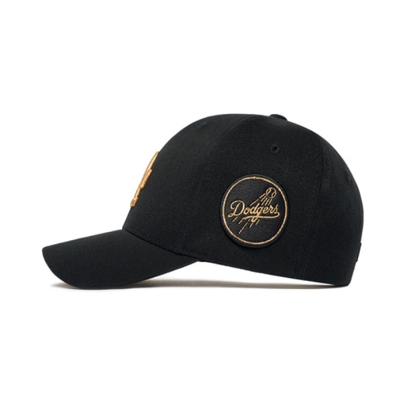 MLB Circle Stamp Baseball Caps Black | Australia_MLB64816