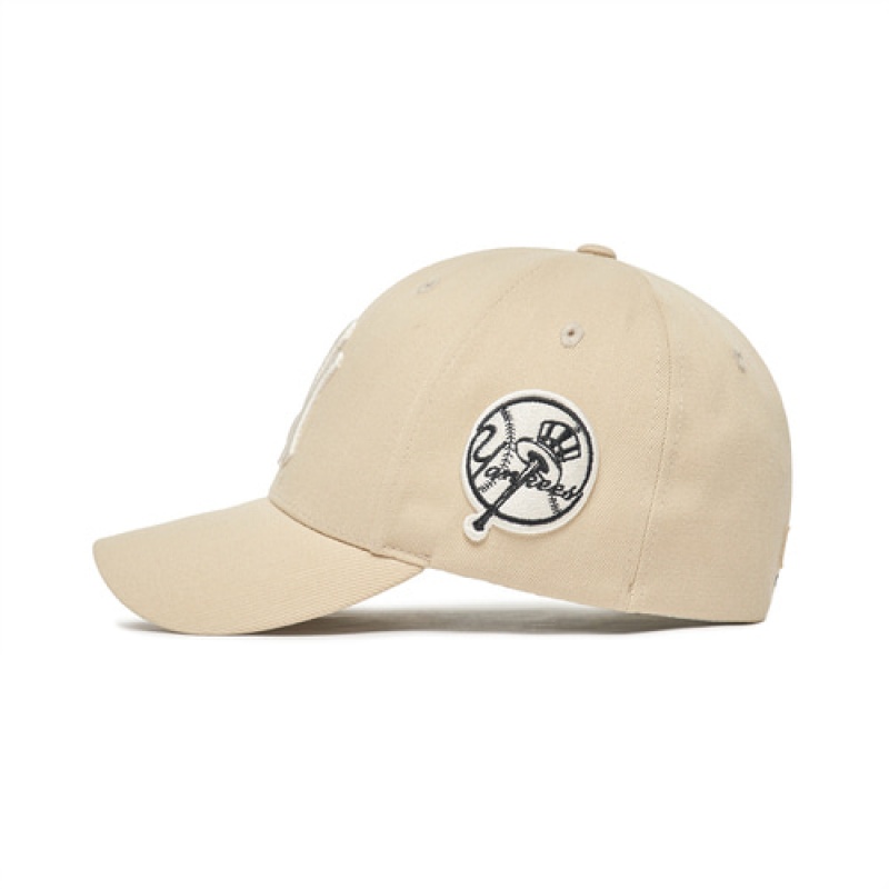 MLB Circle Stamp Baseball Caps Brown | Australia_MLB79922