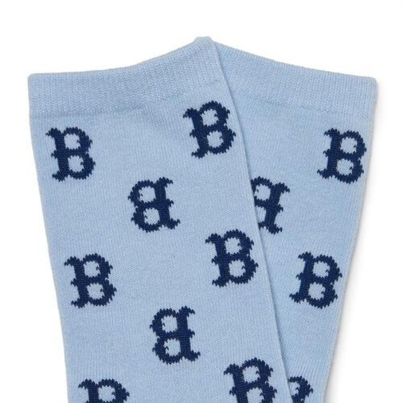 MLB Classic Monogram 3ea Socks Accessories Blue | Australia_MLB47990