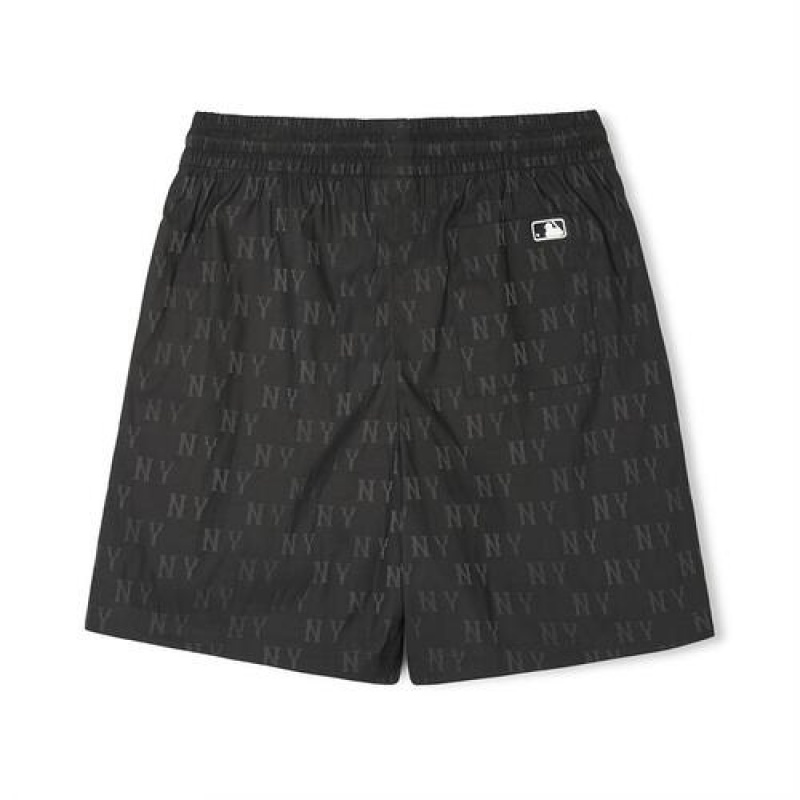 MLB Classic Monogram 7.5in Jqd Woven Shorts Bottoms Black | Australia_MLB36236