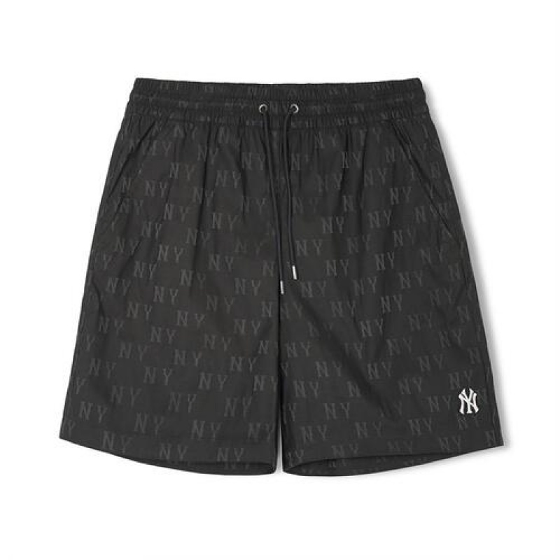 MLB Classic Monogram 7.5in Jqd Woven Shorts Bottoms Black | Australia_MLB36236