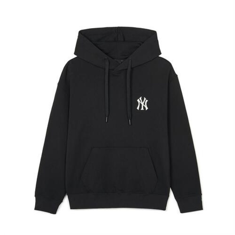 MLB Classic Monogram Big Lux Hoodie Black | Australia_MLB77280