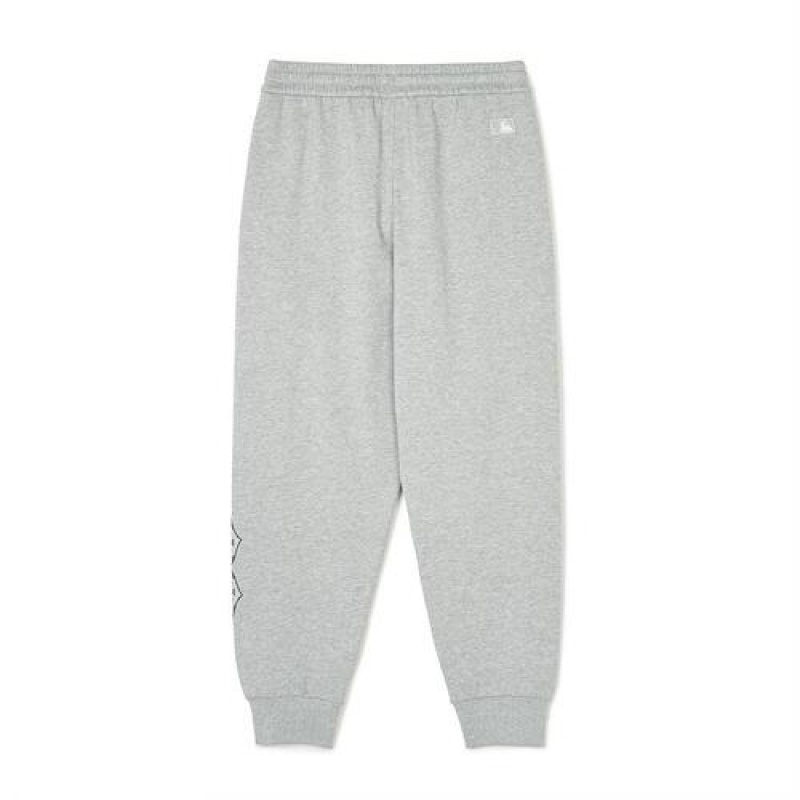 MLB Classic Monogram Big Lux Jogger Pants Bottoms Grey | Australia_MLB53981