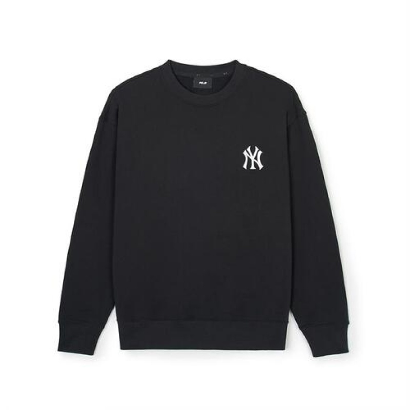 MLB Classic Monogram Big Lux Sweatshirts Black | Australia_MLB72591