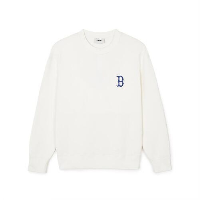 MLB Classic Monogram Big Lux Sweatshirts White | Australia_MLB20099