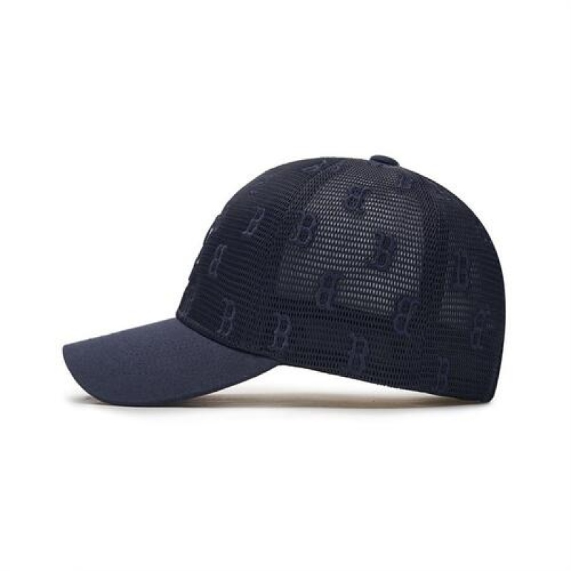 MLB Classic Monogram Mesh Cap Black | Australia_MLB74754