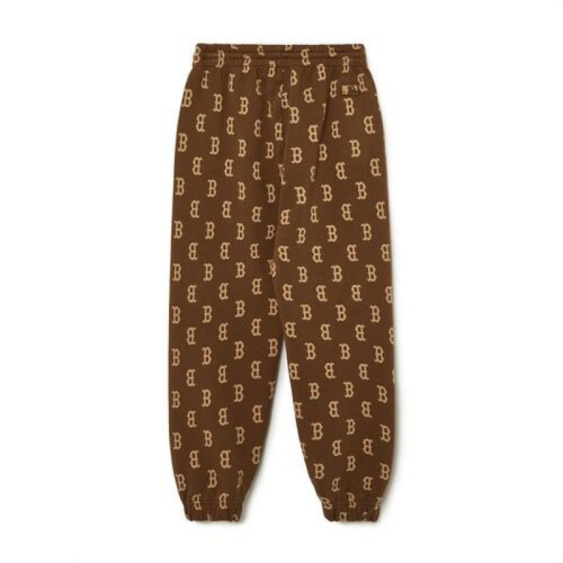 MLB Classic Monogram Pants Bottoms Brown | Australia_MLB54983