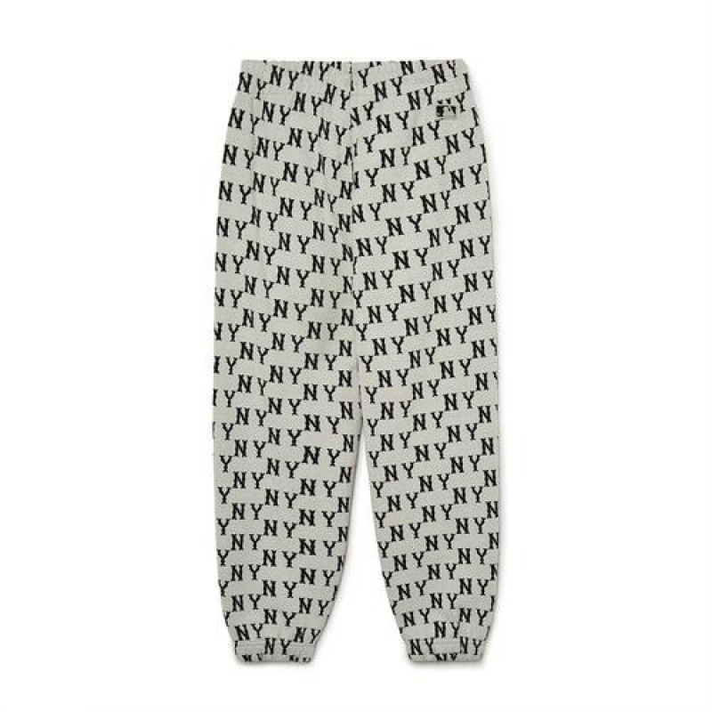 MLB Classic Monogram Pants Bottoms White | Australia_MLB62381