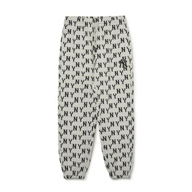 MLB Classic Monogram Pants Bottoms White | Australia_MLB62381