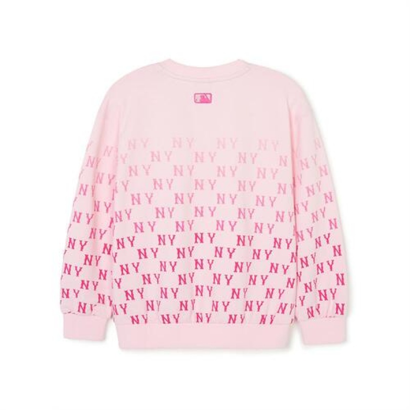 MLB Classic Monogram Sweatshirt Tops Pink | Australia_MLB18296