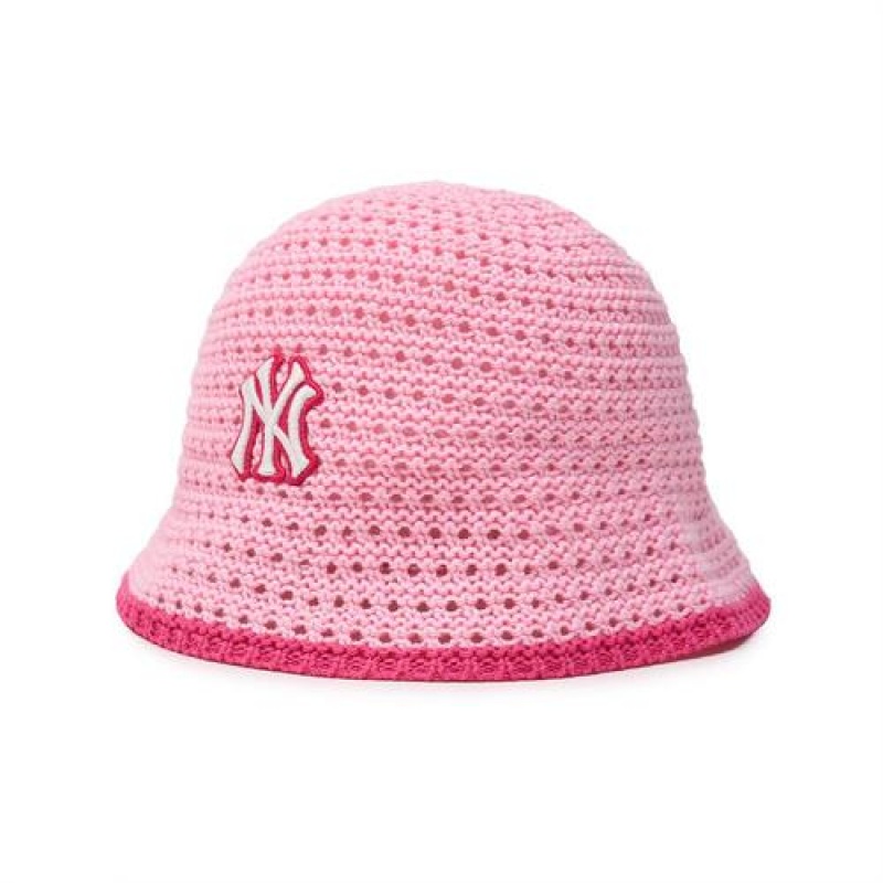 MLB Crochet Dome Cap Pink | Australia_MLB47810