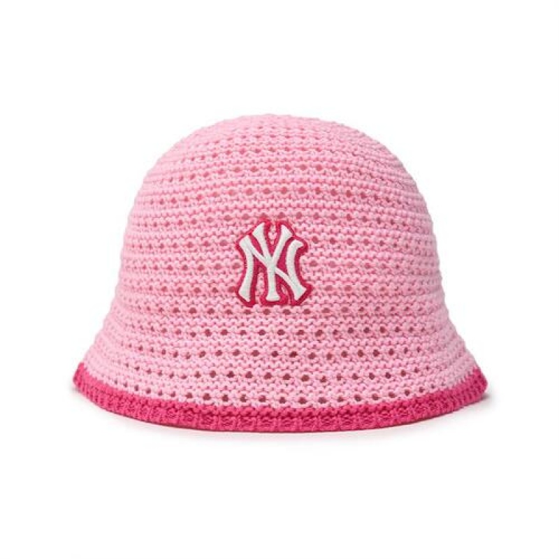 MLB Crochet Dome Cap Pink | Australia_MLB47810