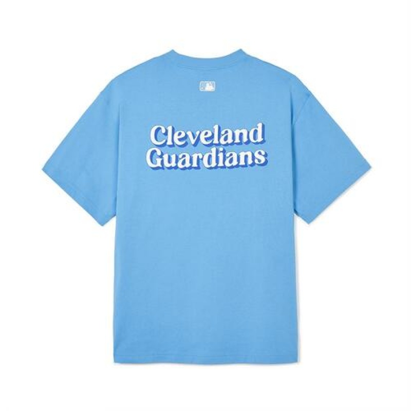 MLB Cursive Letter T Shirts Blue | Australia_MLB27737