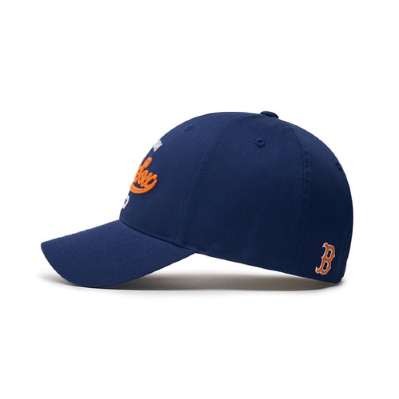 MLB Cursive Logo Unstructured Baseball Caps Blue | Australia_MLB91377