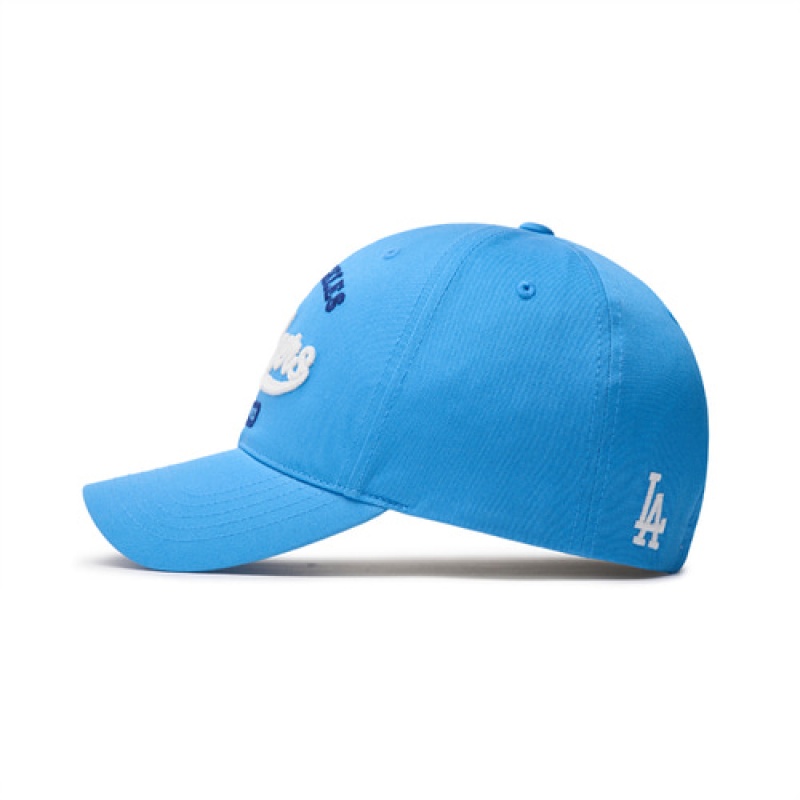 MLB Cursive Logo Unstructured Baseball Caps Blue | Australia_MLB94388