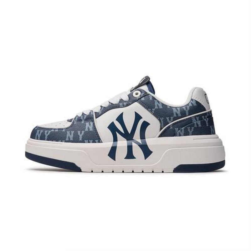 MLB Denim Classic Monogram New York Yankees Chunky Liner Navy | Australia_MLB30169