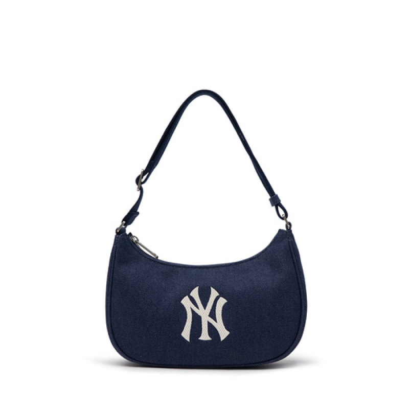 MLB Denim Hobo Bags Navy | Australia_MLB80290