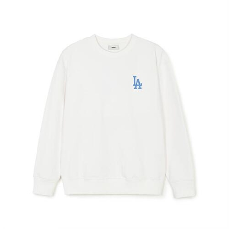 MLB Denim Like Monogram Big Lux Sweatshirts White | Australia_MLB82667