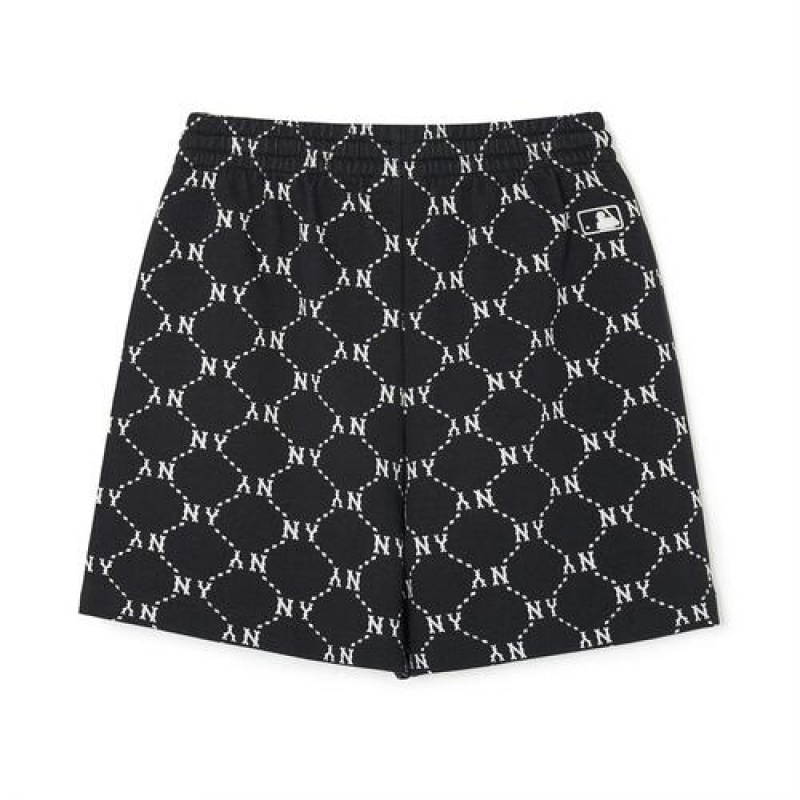 MLB Dia Monogram All Over Jacqaurd 7in Shorts Bottoms Black | Australia_MLB22072