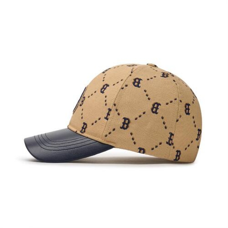 MLB Dia Monogram Jqd Cap Beige | Australia_MLB19126