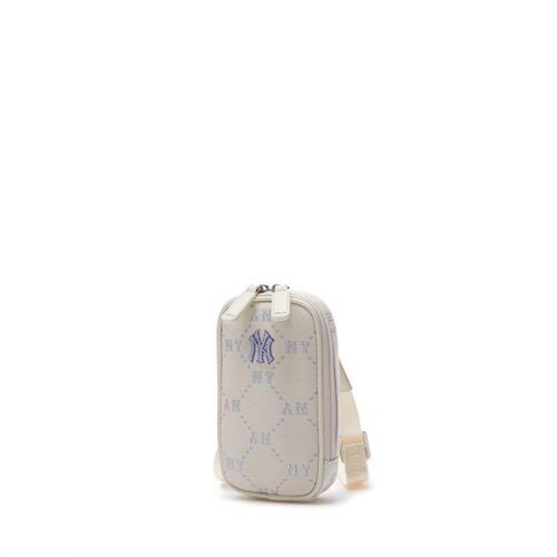 MLB Dia Monogram Mini Crossbag Accessories White | Australia_MLB49332