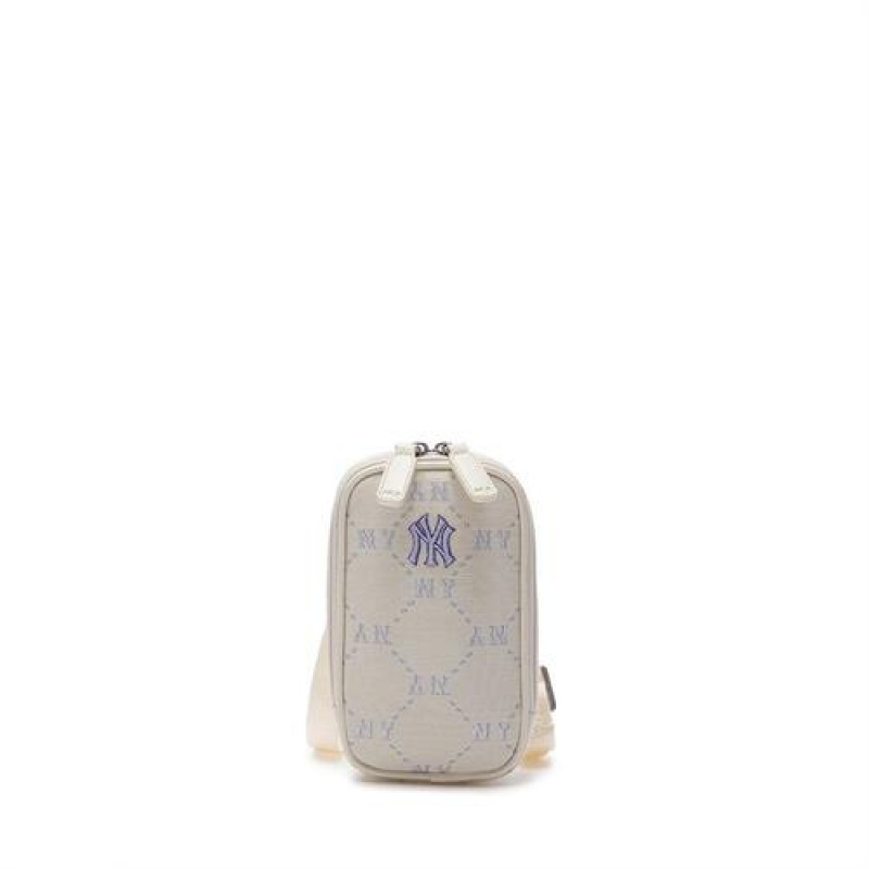 MLB Dia Monogram Mini Crossbag Accessories White | Australia_MLB49332