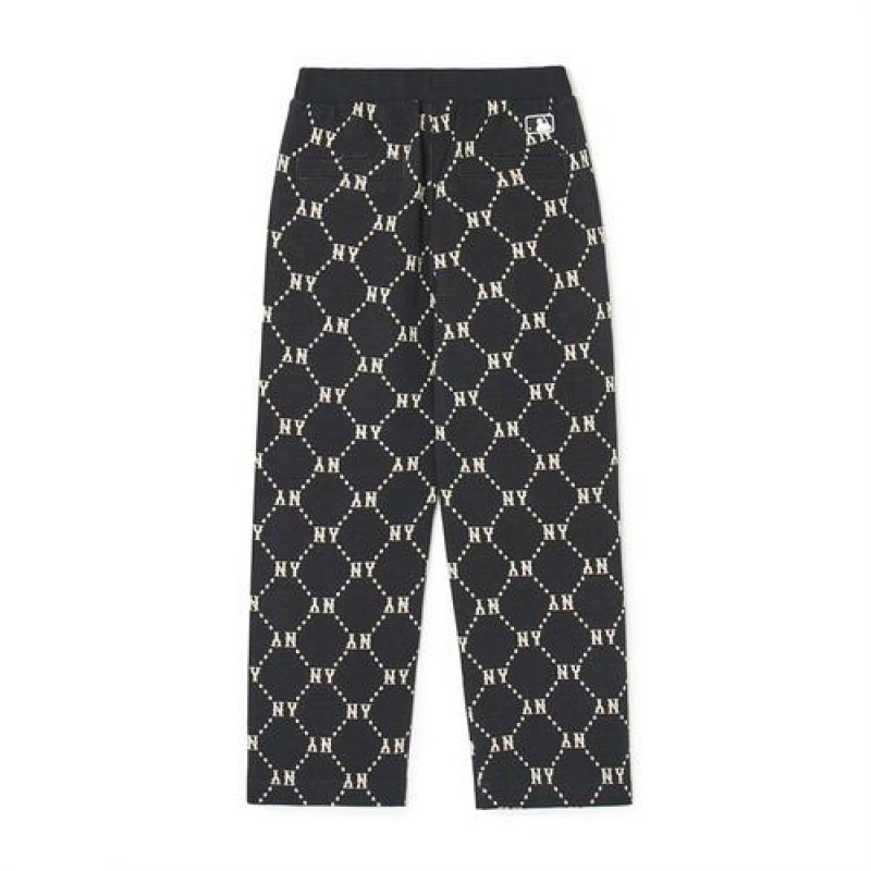 MLB Dia Monogram Pants Bottoms Black | Australia_MLB18905