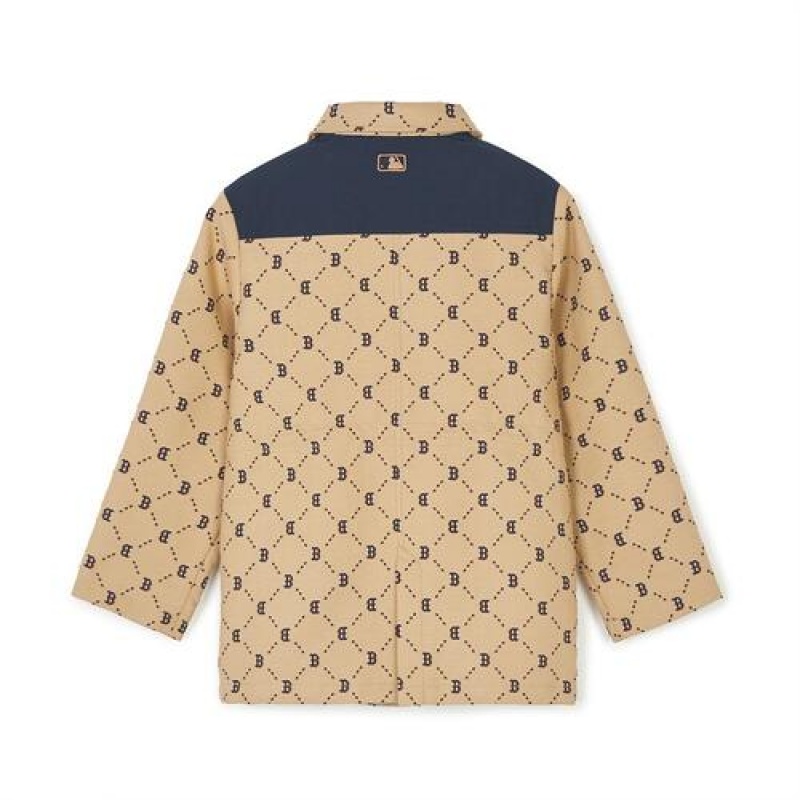 MLB Dia Monogram Safari Jumper Outerwear Beige | Australia_MLB11269