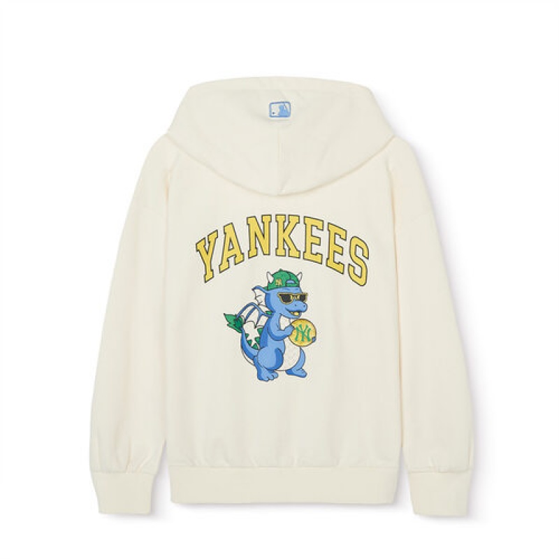 MLB Dragon Hoodie Tops White | Australia_MLB10150