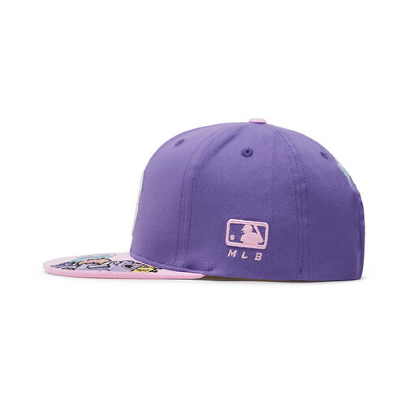 MLB Dragon Snapback Cap Purple | Australia_MLB43444