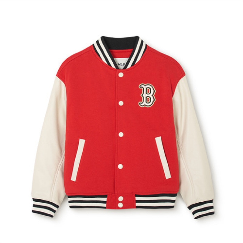 MLB Dragon Varsity Jumper Outerwear Red | Australia_MLB54751