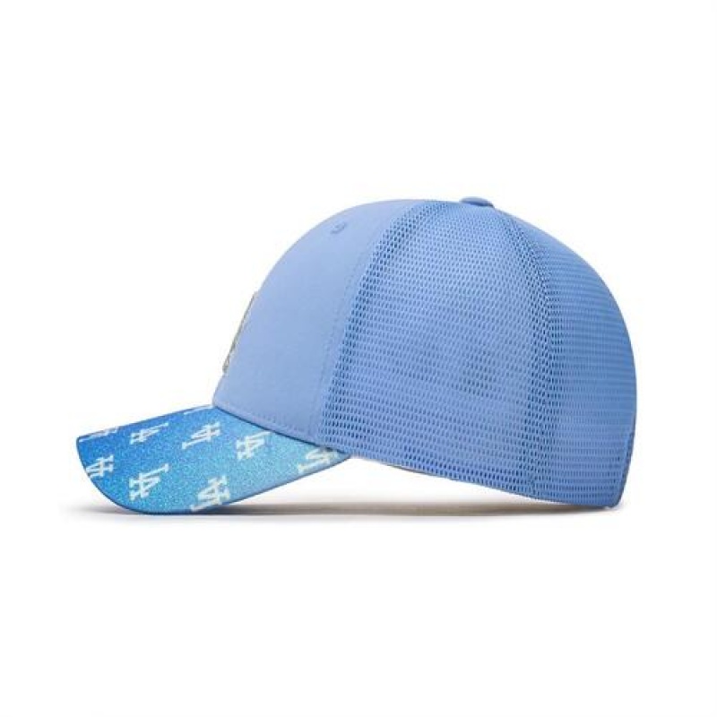 MLB Gradation Monogram Trucker Cap Blue | Australia_MLB33643