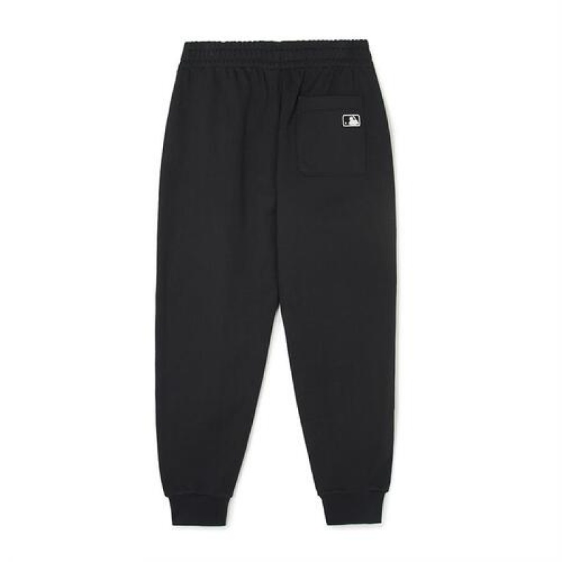 MLB Heart Logo Track Pants Bottoms Black | Australia_MLB58894