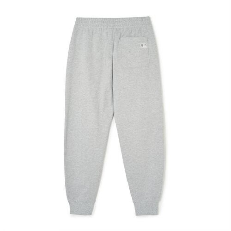 MLB Heart Logo Track Pants Bottoms Grey | Australia_MLB54845