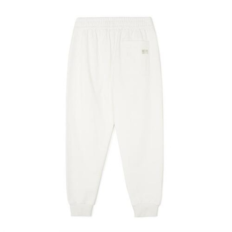 MLB Heart Logo Track Pants Bottoms White | Australia_MLB90328