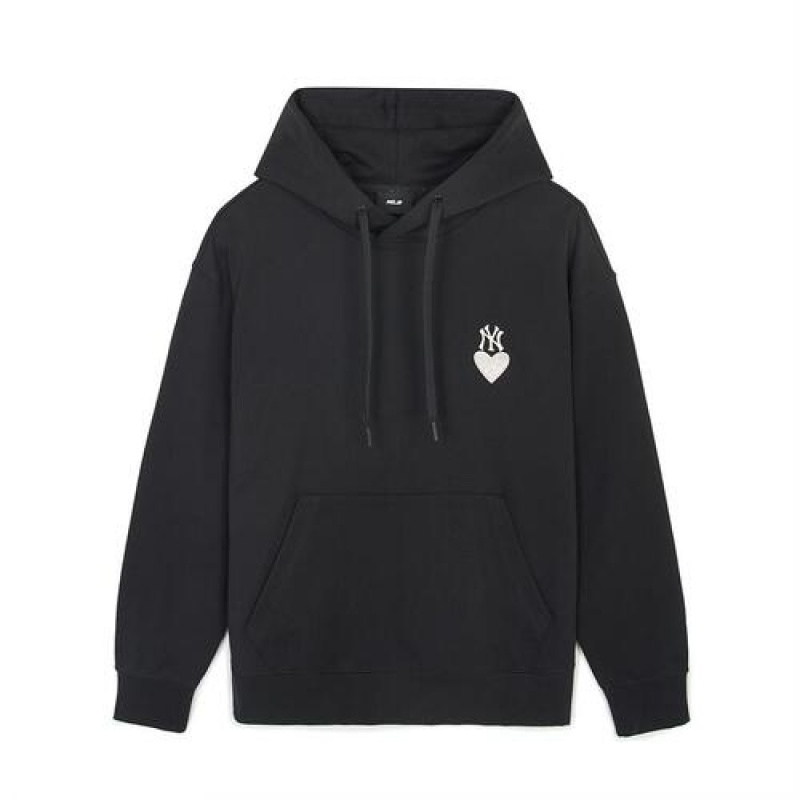 MLB Heart Overfit Hoodie Black | Australia_MLB77066