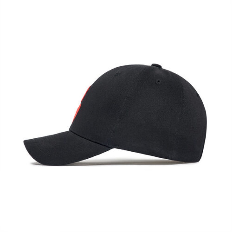 MLB Heart Structured Baseball Caps Black | Australia_MLB17493