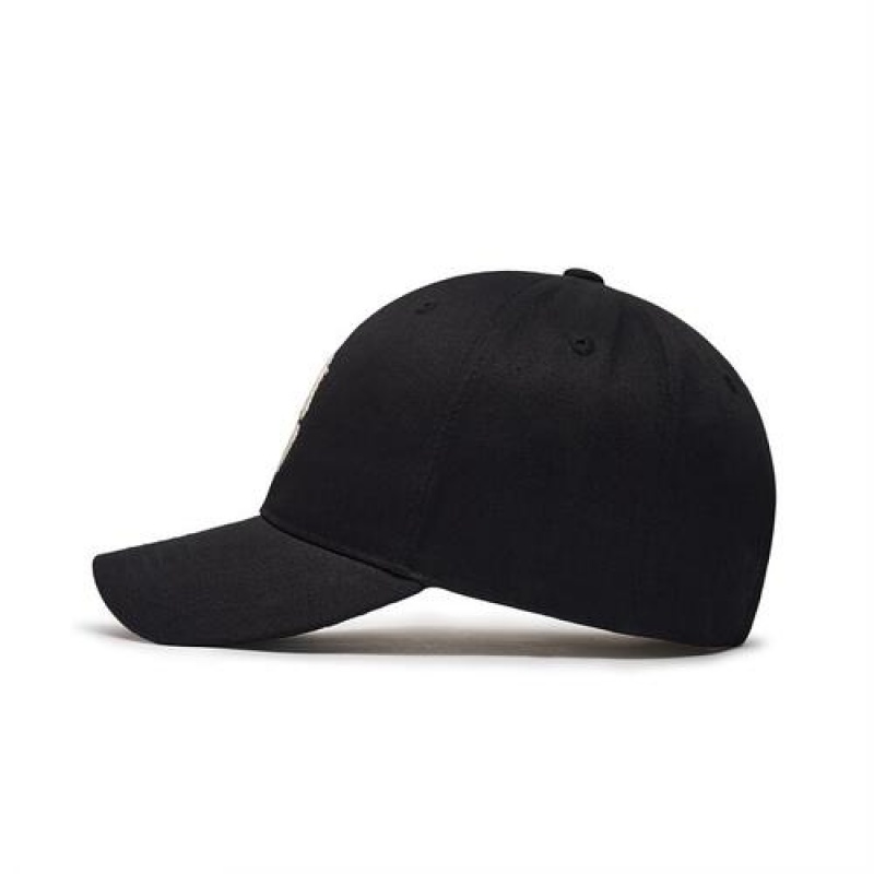 MLB Heart Structured Baseball Caps Black | Australia_MLB97918