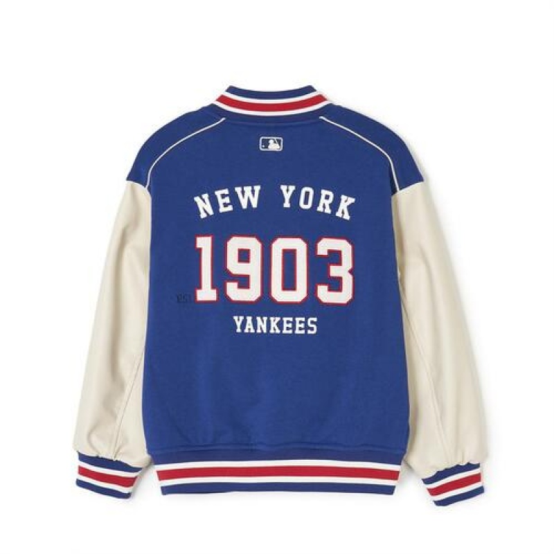 MLB Jersey Varsity Jumper Outerwear Blue | Australia_MLB78039