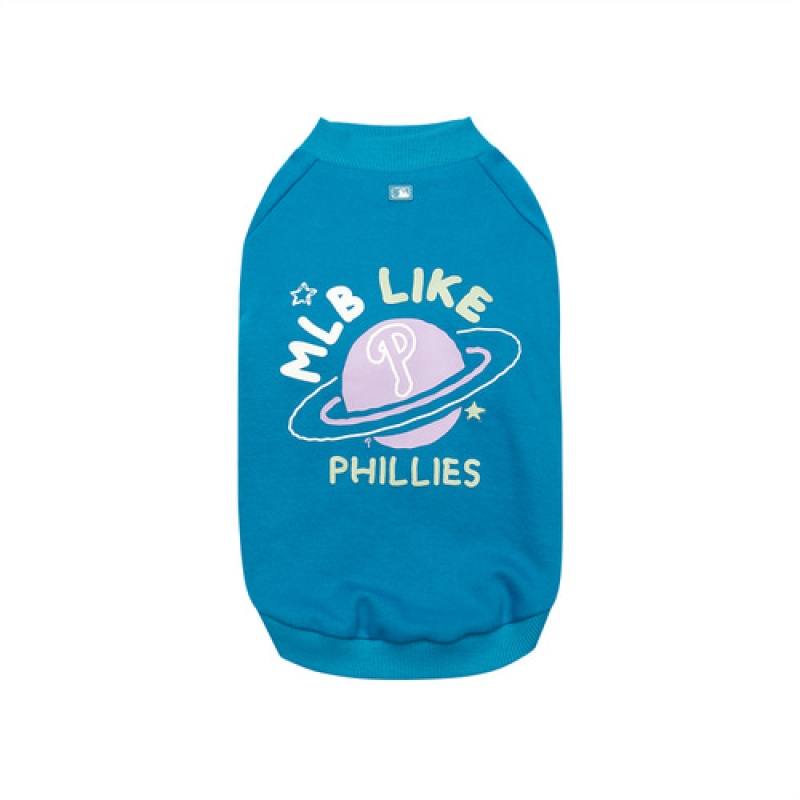 MLB Like Planet Sweatshirt Pet Blue | Australia_MLB33021