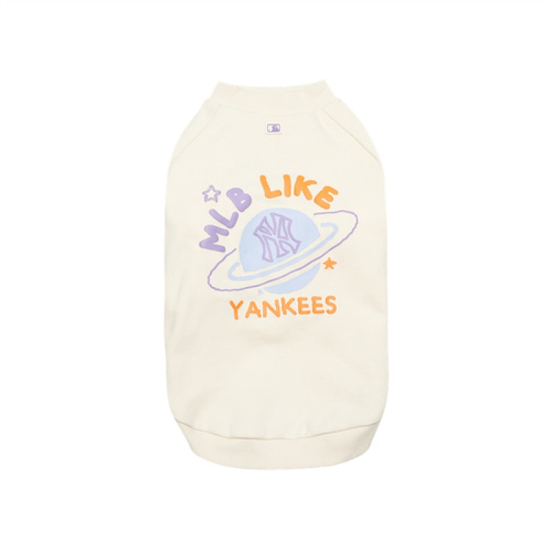 MLB Like Planet Sweatshirt Pet White | Australia_MLB30620