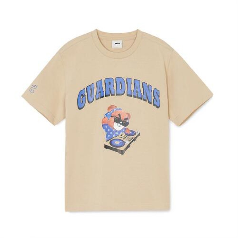 MLB Mega Bear Graphic T Shirt Tops Brown | Australia_MLB90848