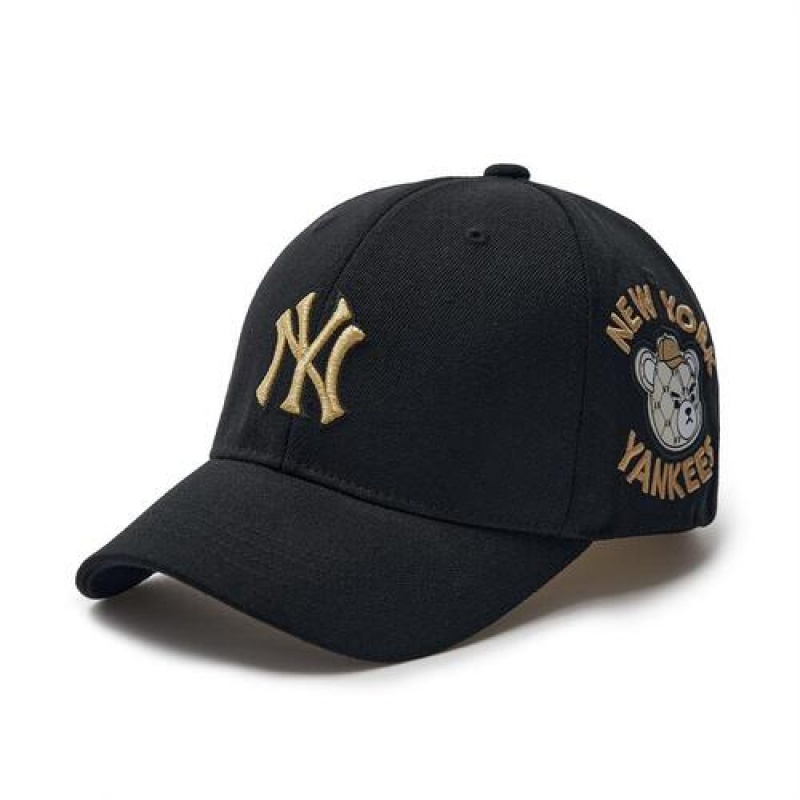 MLB Megabear Monogram Cap Black | Australia_MLB19982